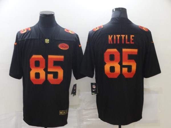 Men's San Francisco 49ers #85 George Kittle Black NFL 2020 Fashion Limited Stitched Jersey Men's San Francisco 49ers #85 George Kittle Black NFL 2020 Fashion Limited Stitched Jersey